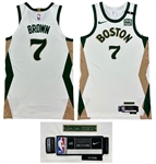 Jaylen Brown 2023-24 Boston Celtics TEAM ISSUED "City Edition" Alternate Home Jersey