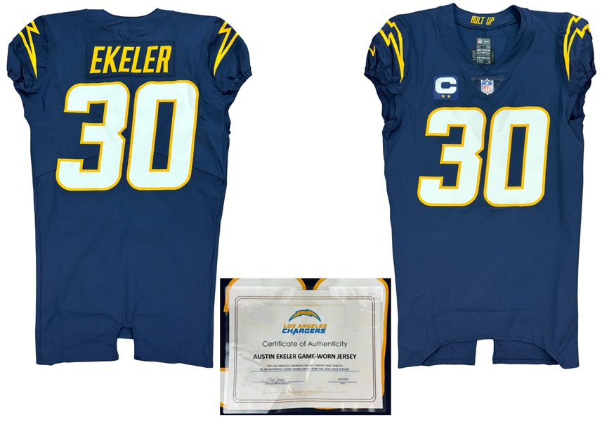 Austin Ekeler 2022-23 Los Angeles Rams Game Worn Jersey - (Chargers Team COA)