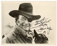 John Wayne Signed & Inscribed "True Grit" Photograph (JSA)