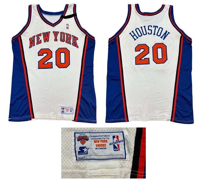 Allan Houston 1999 New York Knicks PHOTO MATCHED Game Worn Jersey - Knicks Finals Run Season (RGU Match LOA)