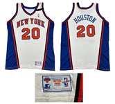 Allan Houston 1999 New York Knicks PHOTO MATCHED Game Worn Jersey - Knicks Finals Run Season (RGU Match LOA)