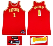 Tracy McGrady 2004-05 Houston Rockets PHOTO MATCHED Game Worn & Signed HWC Jersey - Matched to 3 Games! (RGU Match LOA)