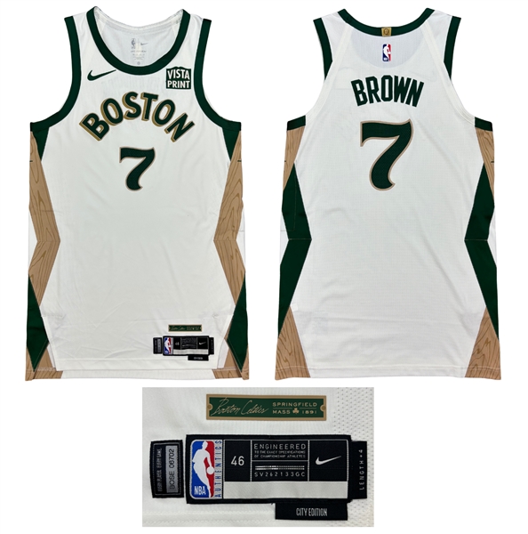 Jaylen Brown 2023-24 Boston Celtics TEAM ISSUED Alternate Home Jersey