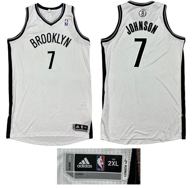 Joe Johnson 2012-13 Brooklyn Nets Game Issued Home Jersey