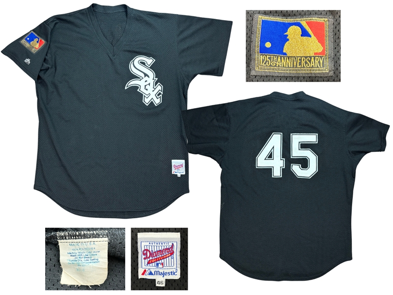 Michael Jordan 1994 Chicago White Sox Exhibition Games / Batting Practice Worn Jersey - Visible Wear & Solid Provenance