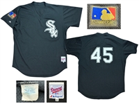 Michael Jordan 1994 Chicago White Sox Exhibition Games / Batting Practice Worn Jersey - Visible Wear & Solid Provenance