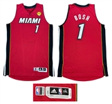 Chris Bosh 2010-11 Miami Heat PHOTO MATCHED Game Worn Playoff Jersey - Matched to 2 Games! Tagged for the Finals (RGU Match LOA)