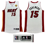 Mario Chalmers 2014 NBA Finals Miami Heat PHOTO MATCHED Game Worn Jersey (RGU Match LOA)