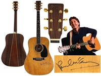 Paul McCartney Signed & 1990 Studio Session Played Martin D-35 1976 Vintage Acoustic Guitar - Excellent Provenance (JSA, RGU Event Used LOA)