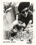 The Beastie Boys Signed Original Publicity Photograph with Incredible Drawings (JSA)