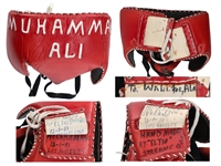 Muhammad Ali "Drama in Bahama" Final Fight Worn PHOTO MATCHED Waist Guard - Hamilton LOA Signed by Alis Daughter (RGU Matched)