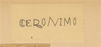 Geronimo Signature Cut Autograph (JSA)