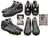 Michael Jordan 1994 Game Worn Air Jordan IX Cleats Photo Matched to Games with the Scottsdale Scorpions & Birmingham Barons (RGU Match LOA)