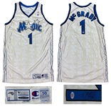 Tracy McGrady 2001-02 Orlando Magic Game Worn & Signed Home Jersey