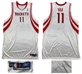 Yao Ming 2003-04 Houston Rockets Game Worn & Signed Home Jersey