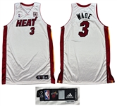 Dwyane Wade 3/5/2008 Miami Heat Photo Matched Game Worn Home Jersey - 20th Anniversary Patch (RGU Match LOA)