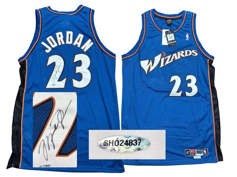 Michael Jordan Signed Authentic Washington Wizards Jersey (UDA Sticker, PSA/DNA Quick Opinion)  