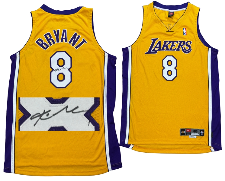 Kobe Bryant Signed Los Angeles Lakers Authentic Home Jersey