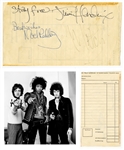 Jimi Hendrix Experience Band Signed Receipt (JSA & REAL)