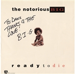 The Notorious B.I.G. Signed “Ready to Die” Album Flat (JSA)