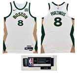 Kristaps Porzingis 2023-24 Boston Celtics Team Issued Alternate Home Jersey