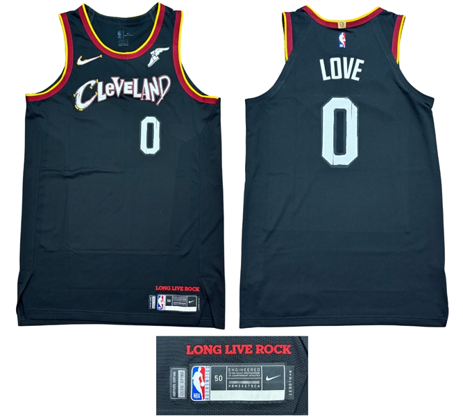 Kevin Love 2023-24 Cleveland Cavaliers Team Issued Road Black Alternate Jersey