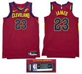 LeBron James 2017-18 Cleveland Cavaliers Team Issued Road Jersey