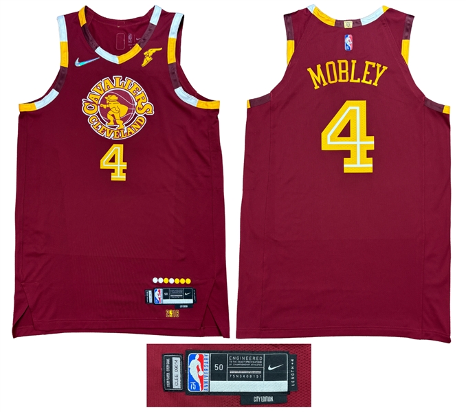 Evan Mobley 2017-18 Cleveland Cavaliers Team Issued Alternate Road Jersey