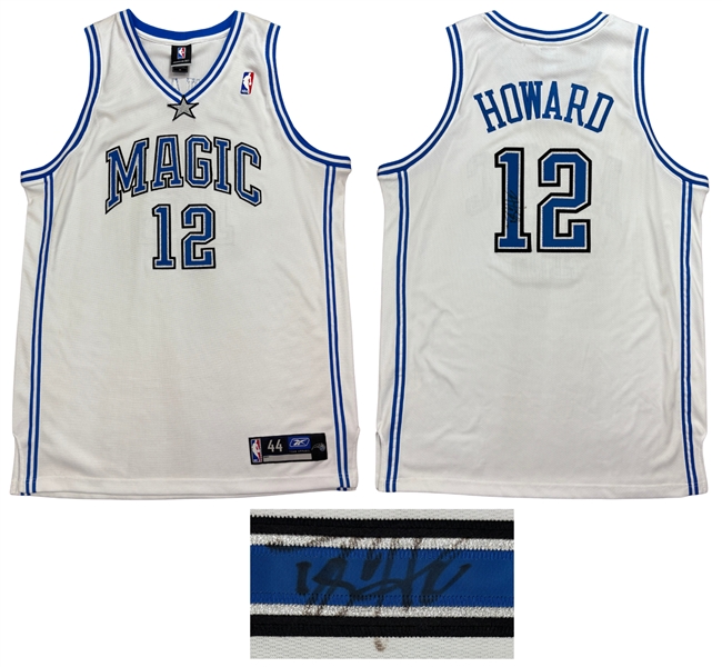 Dwight Howard Signed Orlando Magic Authentic Home Jersey