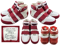 LeBron James 1/28/2007 Photo Matched Game Worn Nike Zoom "Four Horsemen" Sneakers (RGU Match LOA)