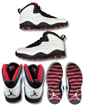 Michael Jordan 1995 Game Worn Air Jordan X Sneakers Photo Matched to I'm Back 1st Victory - Bulls Staff Letter, RGU Match & MEARS