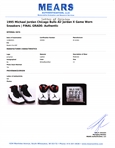 Michael Jordan 1995 Game Worn Air Jordan X Sneakers Photo Matched to I'm Back 1st Victory - Bulls Staff Letter, RGU Match & MEARS