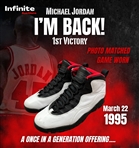 Michael Jordan 1995 Game Worn "Air Jordan X" Sneakers Photo Matched to "Im Back" 1st Victory - Bulls Staff Letter, RGU Match & MEARS