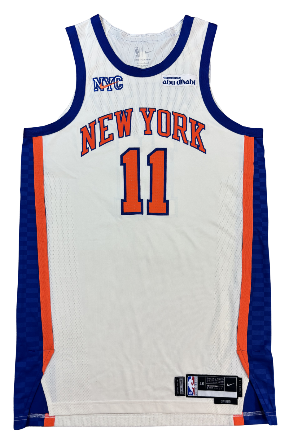 Jalen Brunson 2025-26 Team Issued New York Knicks City Edition Alternate Home Jersey