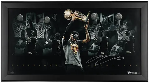 LeBron James Signed Limited Edition NBA Finals Framed Photograph (#17/23) – Cleveland Cavaliers Championship Celebration – UDA & Fanatics Authenticated